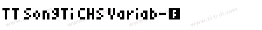TT SongTi CHS Variab字体转换